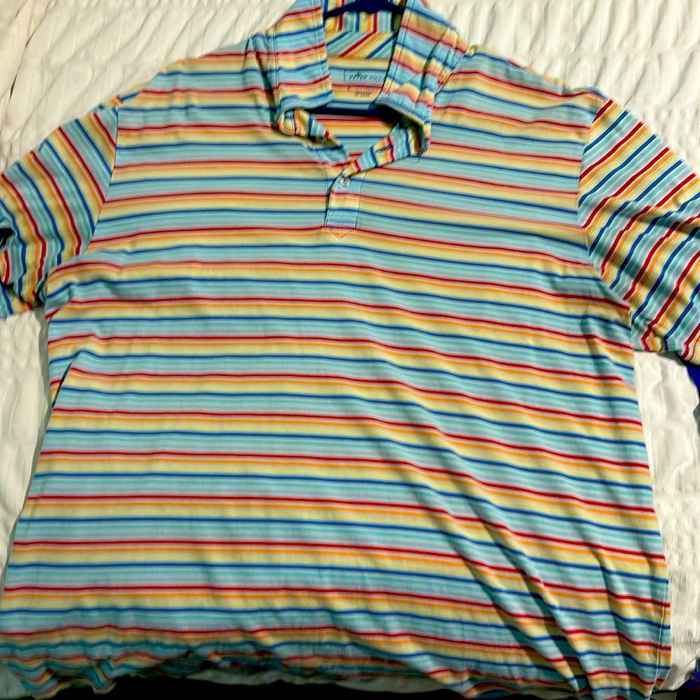 Multicolored Peter milar polo, large, cotton